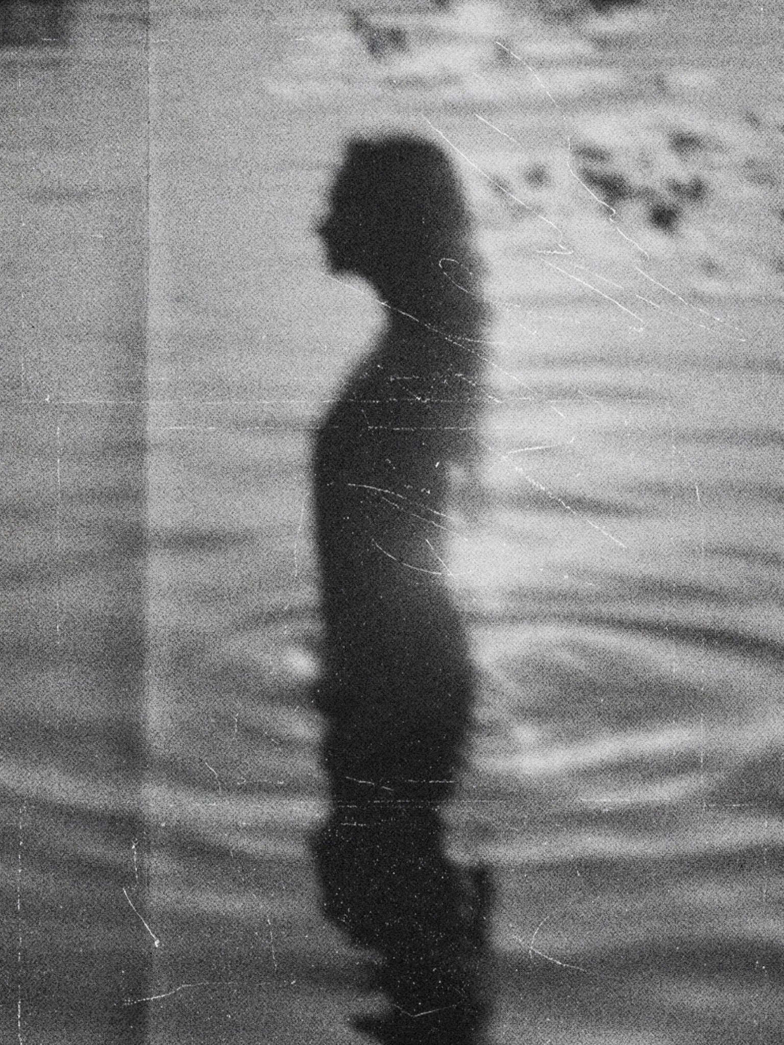 Woman standing in water